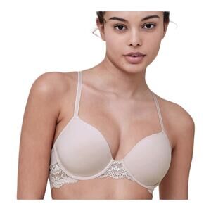 Skarlett Blue T-Shirt Bra Minx Plunge demi size 34C